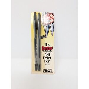 Vintage The Better Ball Point Pen Pilot Fine Black Brand New NOS